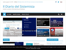 Tablet Screenshot of ildiariodelsistemista.com